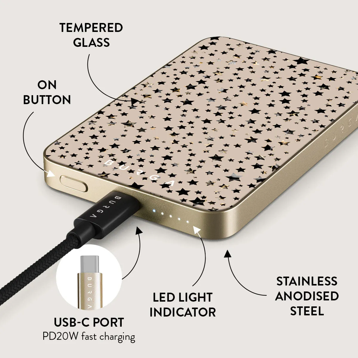 Sparkling Tiara - Stars Magnetic Power Bank