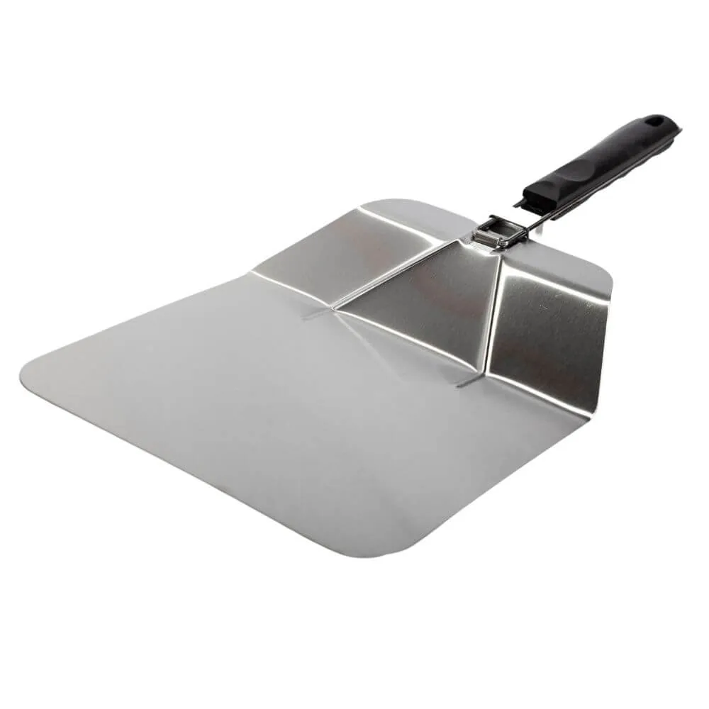 Stainless Steel Pizza Peel With Foldable Handle by Flaming Coals
