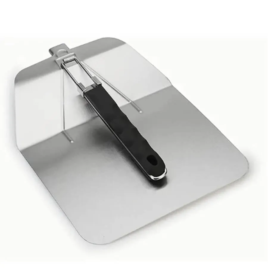 Stainless Steel Pizza Peel With Foldable Handle by Flaming Coals