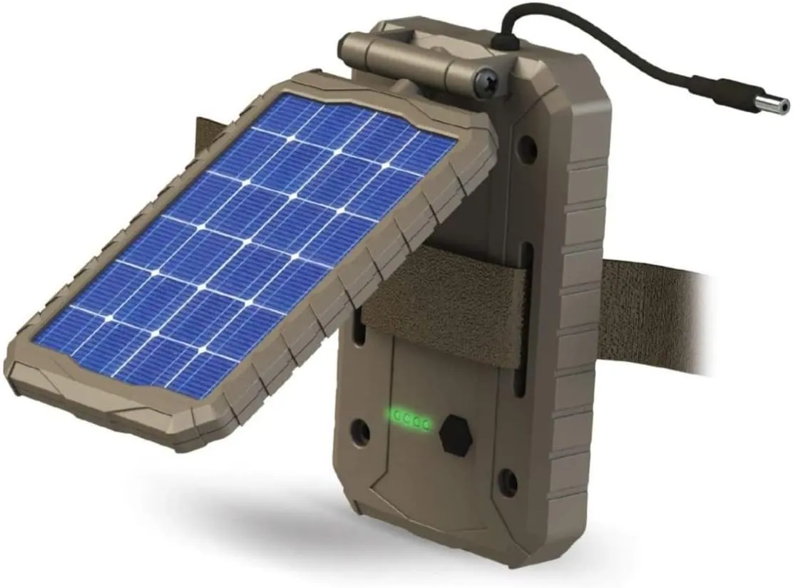 Stealth Cam 2022 G42NG 32MP No Glow Trail Camera (Kryptek Camouflage) Bundle with Solar Power Panel and 32GB Memory Card (4 Items)