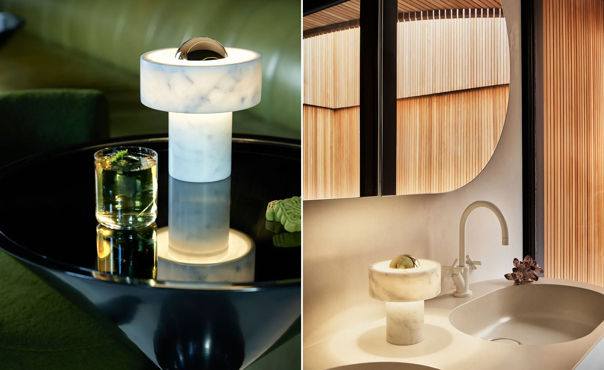 Stone Portable Table Lamp