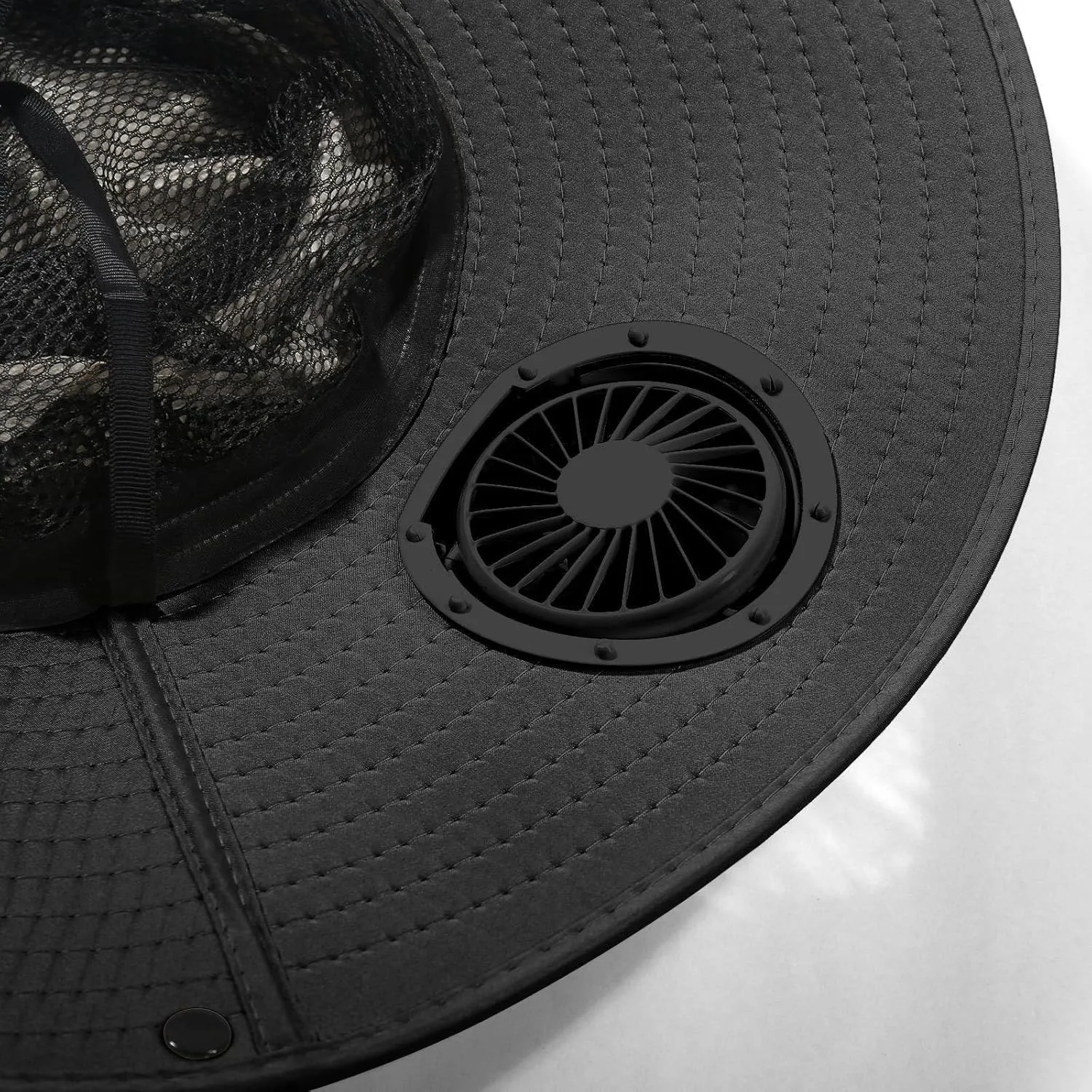 Summer Hat with 4 Fans Solar Power,Solar USB Fan Hats for Men Women Wide Brim UPF 50  Hat for Fishing Beach Outdoor