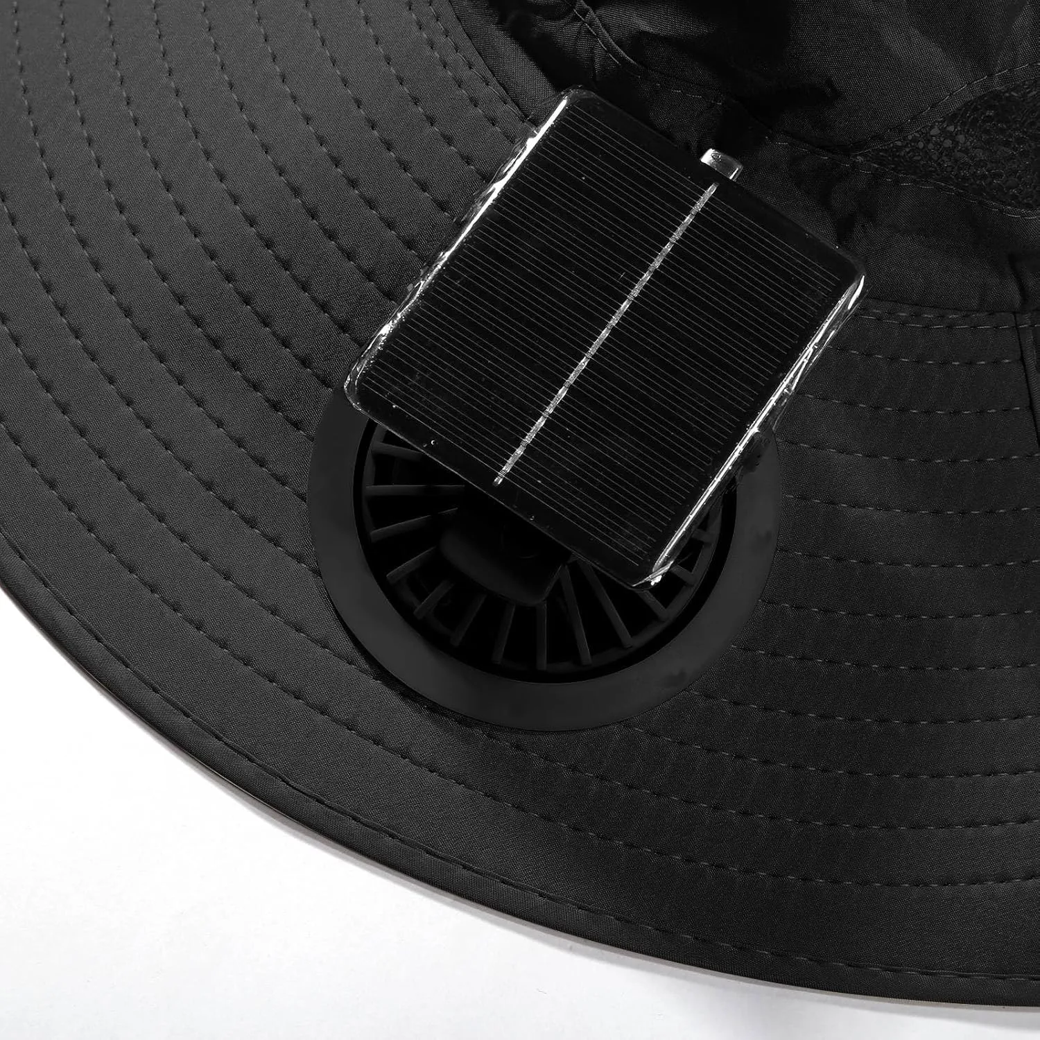 Summer Hat with 4 Fans Solar Power,Solar USB Fan Hats for Men Women Wide Brim UPF 50  Hat for Fishing Beach Outdoor