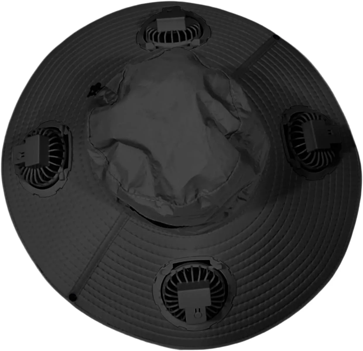 Summer Hat with 4 Fans Solar Power,Solar USB Fan Hats for Men Women Wide Brim UPF 50  Hat for Fishing Beach Outdoor