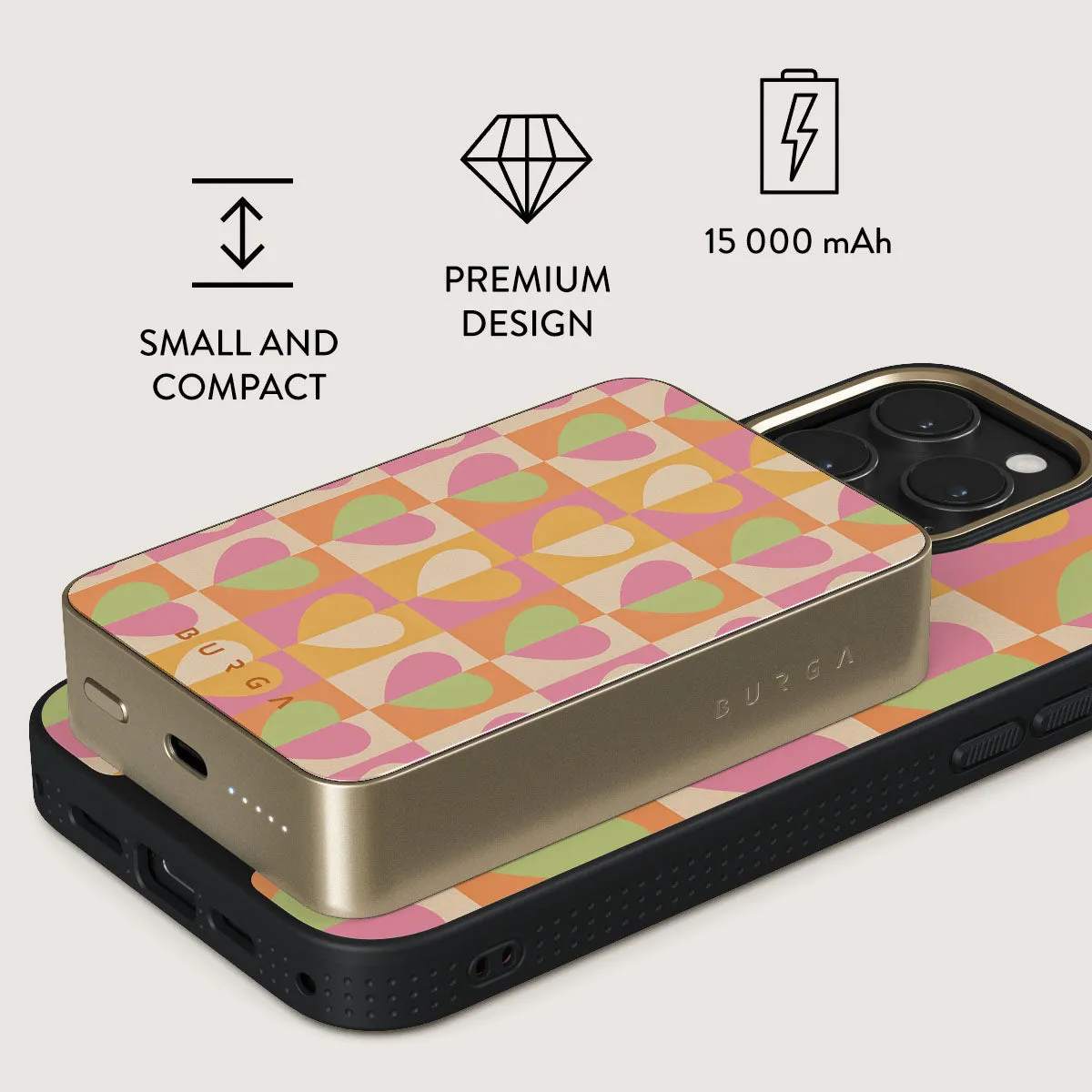 Summer Love - Heart Magnetic Power Bank