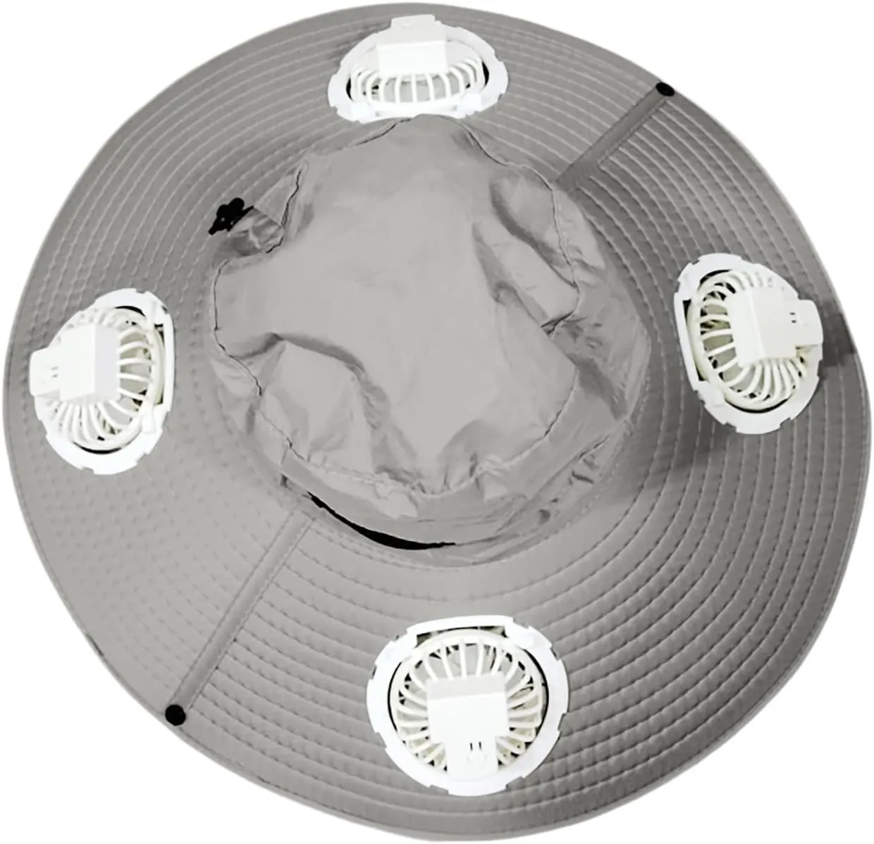 Sun Hat with Solar Powered Fans, Wide Brim Solar Fan Hat for Men, Removable & USB Charging UPF 50  Hats for Fishing