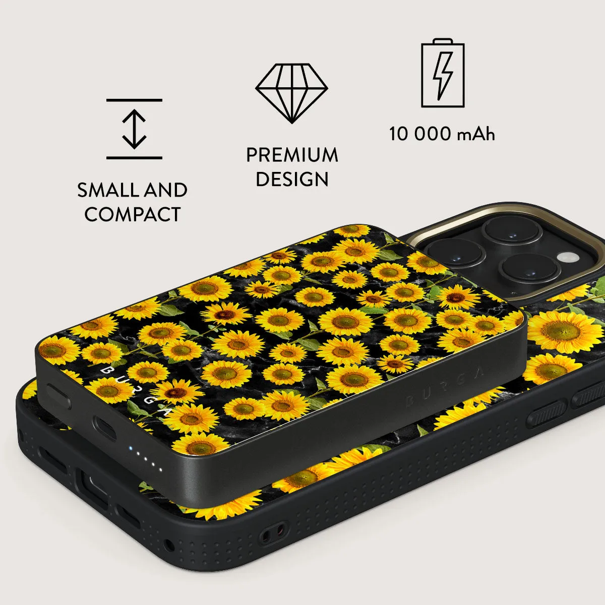 Sunflower Glimmer - Magnetic Power Bank