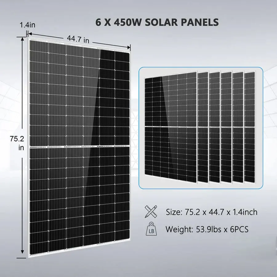 SunGoldPower SGK-65PRO| 6500W Off Grid Solar Kit | 48V | 120V/240V