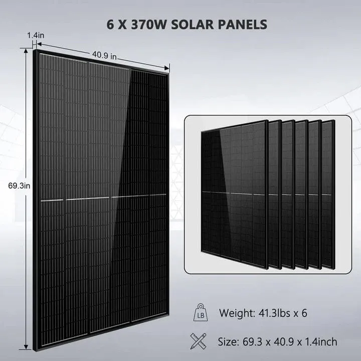 SunGoldPower SGM-6510M | 6500W Off-Grid Solar Kit | 48VDC | 120VAC