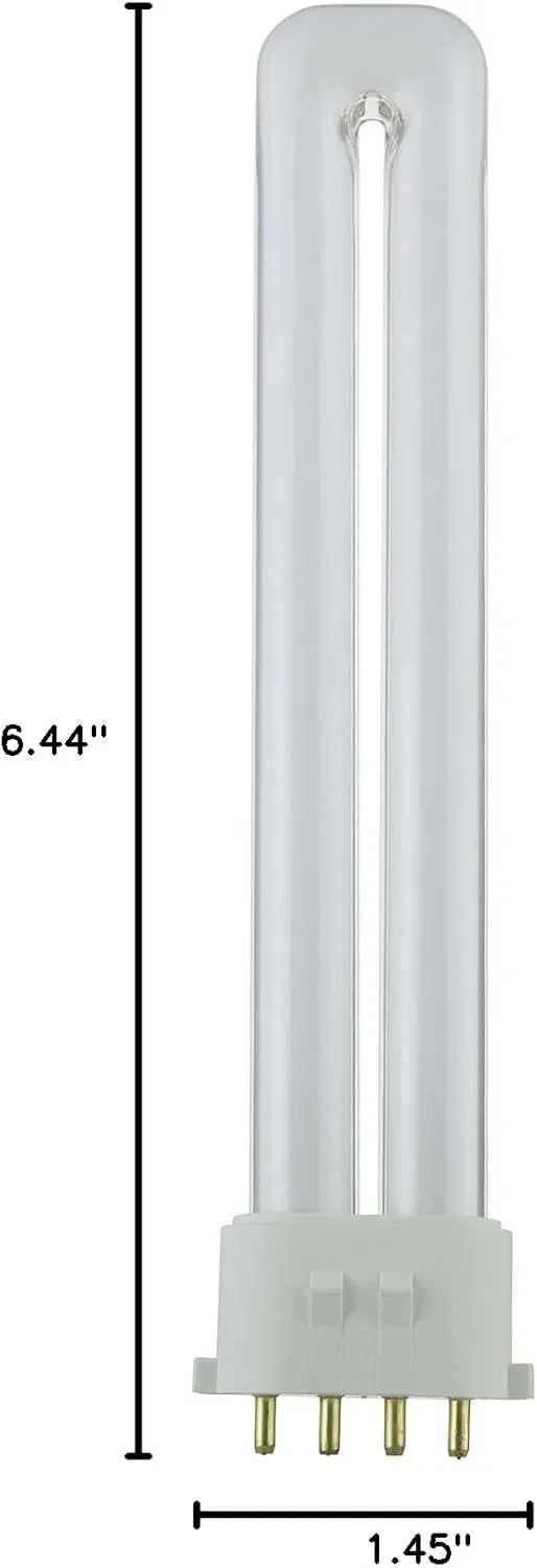 Sunlite PL13/E/SP30K/10PK 4-Pin Fluorescent 13W 3000K Warm White U Shaped PL CFL Twin Tube Plugin Light Bulbs with 2GX7 Base (10 Pack)