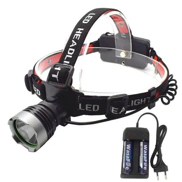 Super Bright Rechargeable LED Headlamp Head Lamp Light Waterproof Outdoor Lighting Frontal Flashlight Headlight By 18650 Battery