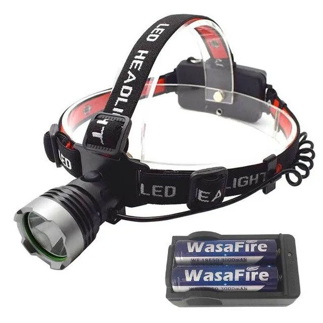 Super Bright Rechargeable LED Headlamp Head Lamp Light Waterproof Outdoor Lighting Frontal Flashlight Headlight By 18650 Battery