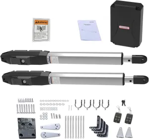 SW440DC Dual Arms Swing Gate Opener Kit Automatic Gate Operator for Gates up to 440 Pounds and 6.56 Feet