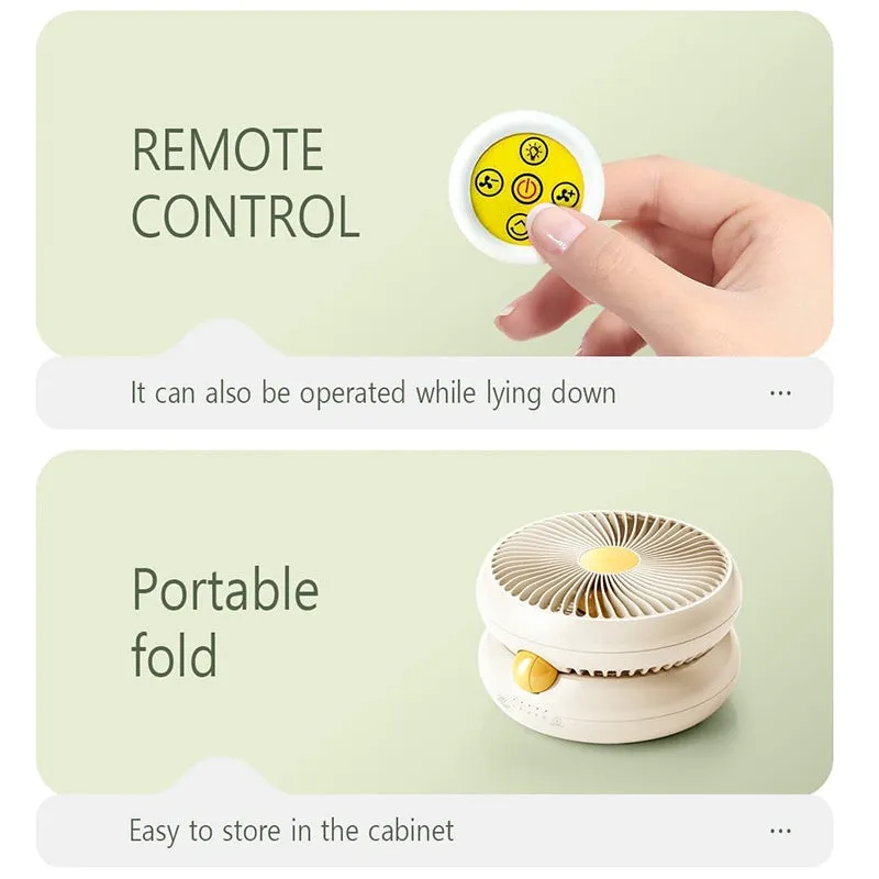 Table Fan Rechargeable Remote Control Fan With Auto