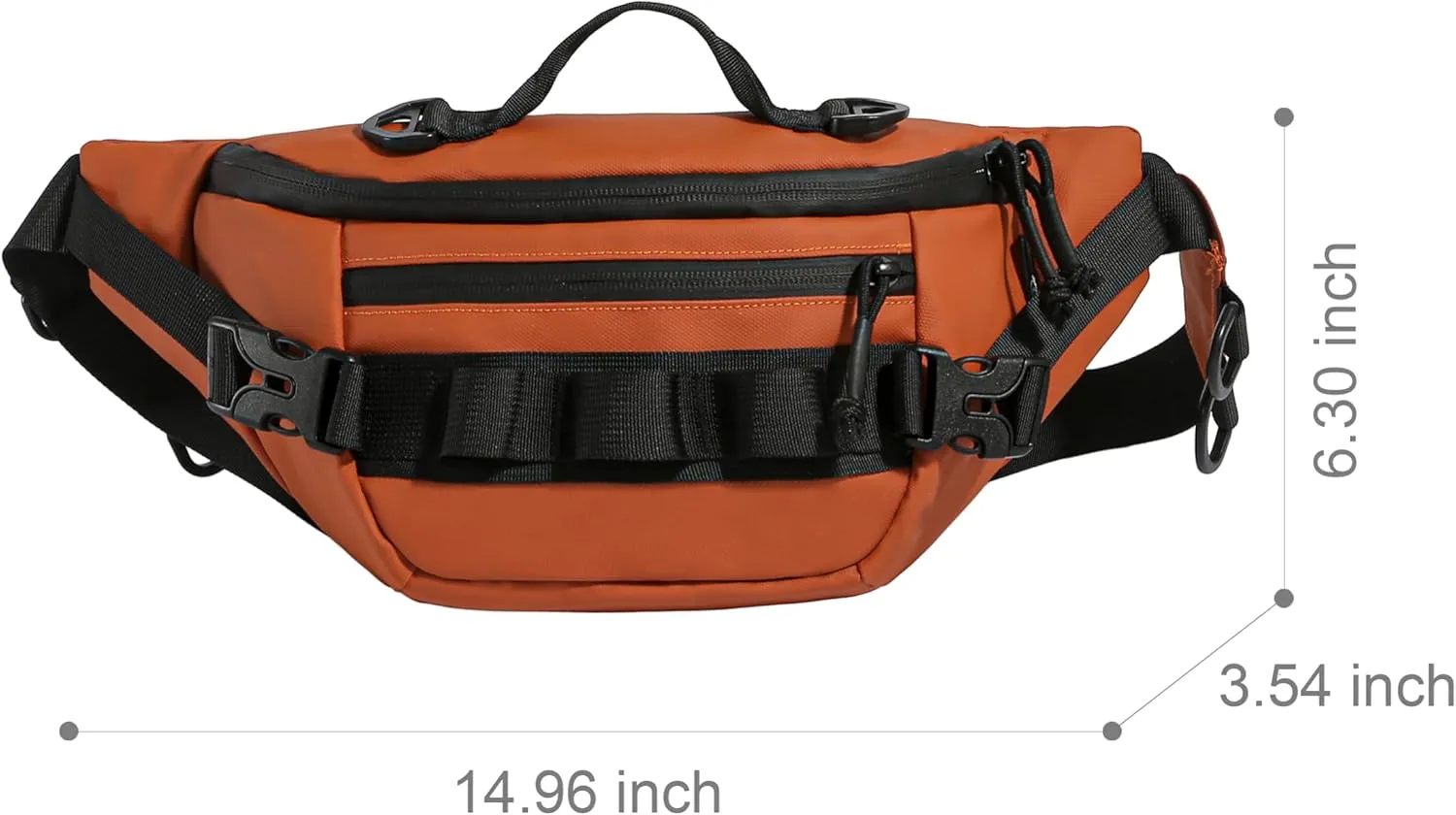 Tactical Fanny Pack for Men Women Military Waist Bag Molle Utility Hip Belt Pouch Crossbody Bags Bumbag for Cycling Hiking Walking Fishing Orange