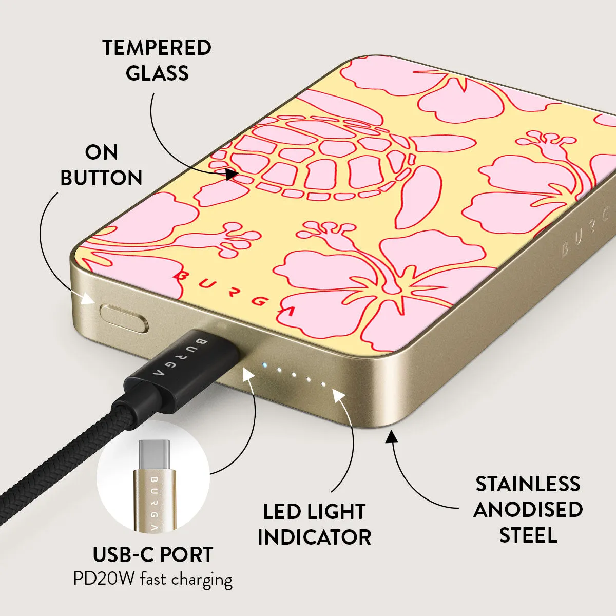 Tan Break - Magnetic Power Bank