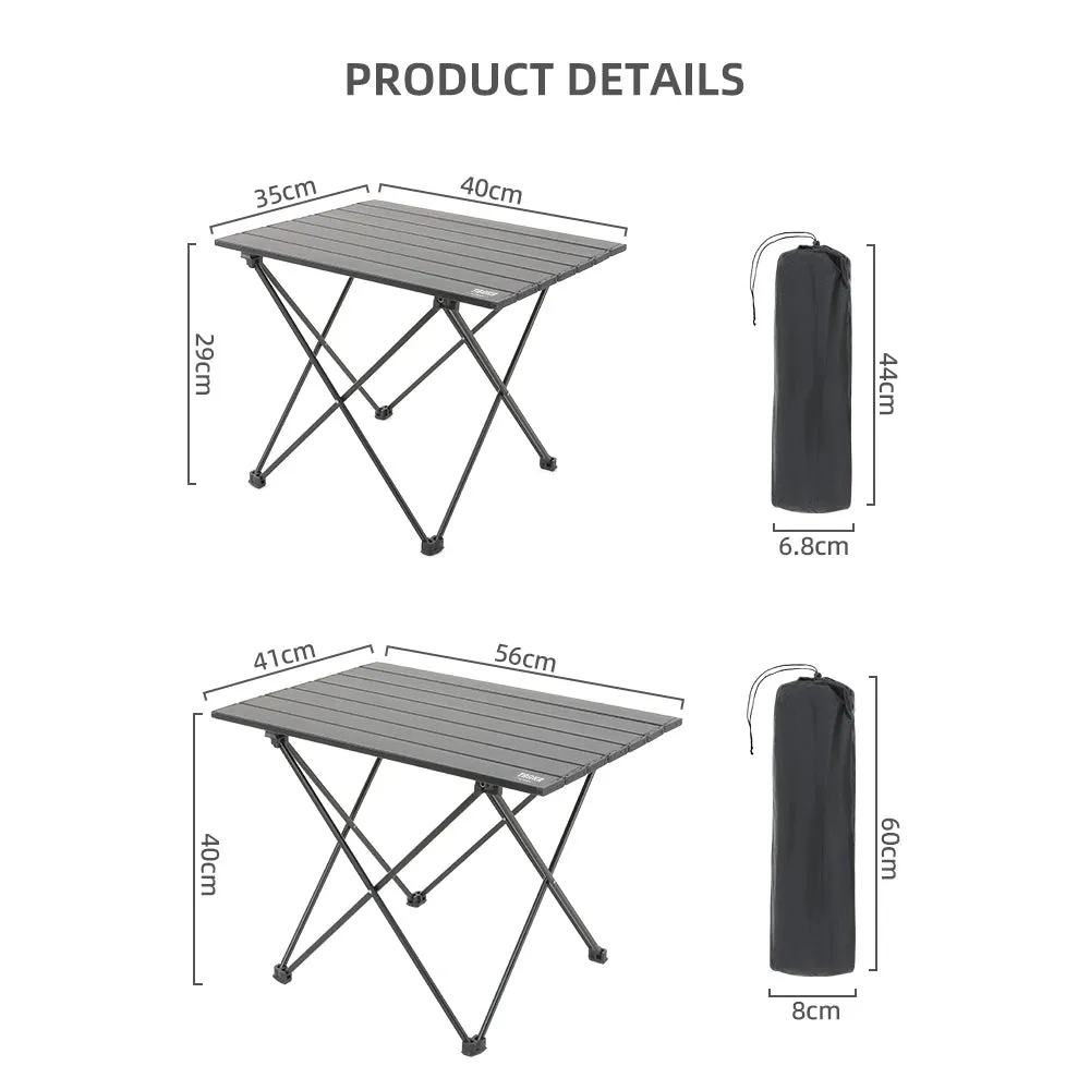TARKA Outdoor Camping Folding Table – Portable Aluminium Desk for Picnic, BBQ & Travel