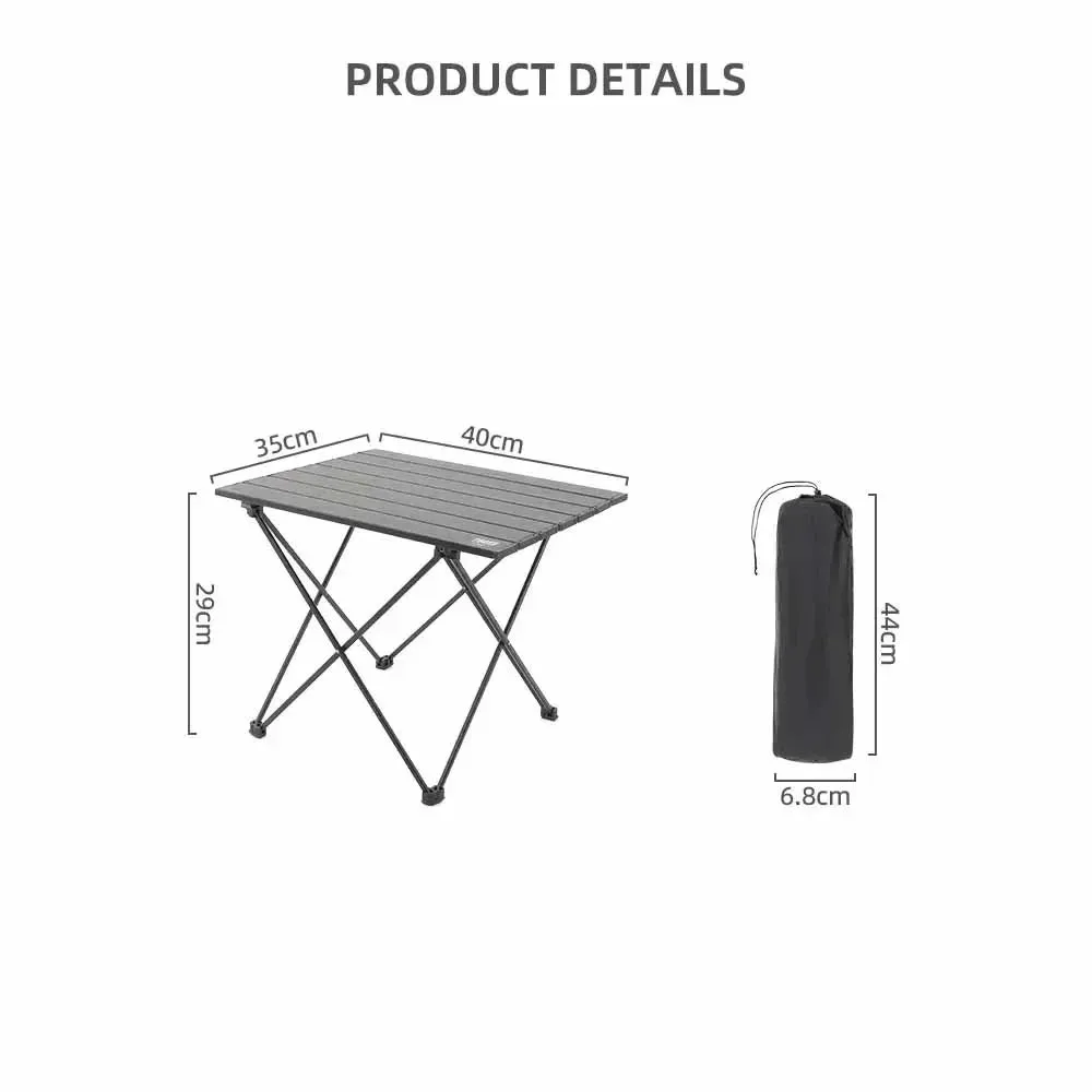 TARKA Outdoor Camping Folding Table – Portable Aluminium Desk for Picnic, BBQ & Travel