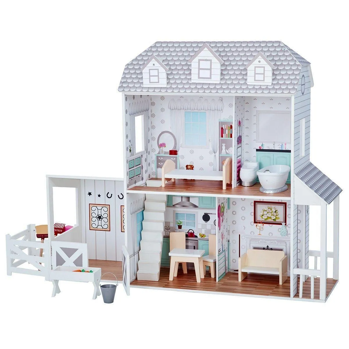 Teamson TD-12901A Dreamland Farm House Dolls House
