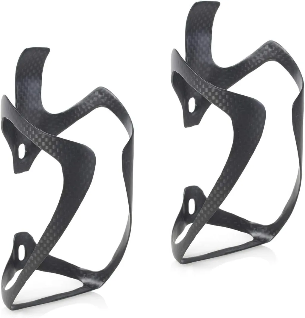 ThinkTop 2Pack Ultra-Light Full Carbon Fiber Bicycle Bike Drink Water Bottle Cage Holder Brackets for Road Bike MTB Cycling