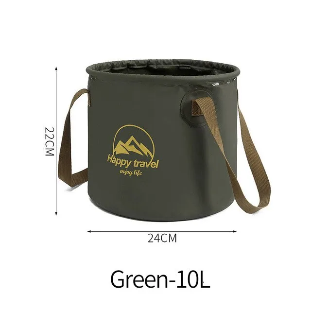 Travel Steep discount Barbecue Folding Bucket Camping Portable Ready-made selection Picnic Storage Bucket Foot Outdoor Fishing Multi-functional Bucket Bucket