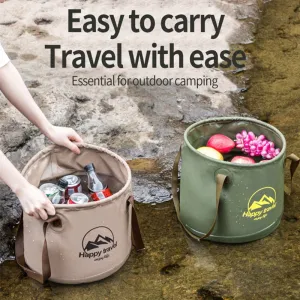 Travel Steep discount Barbecue Folding Bucket Camping Portable Ready-made selection Picnic Storage Bucket Foot Outdoor Fishing Multi-functional Bucket Bucket
