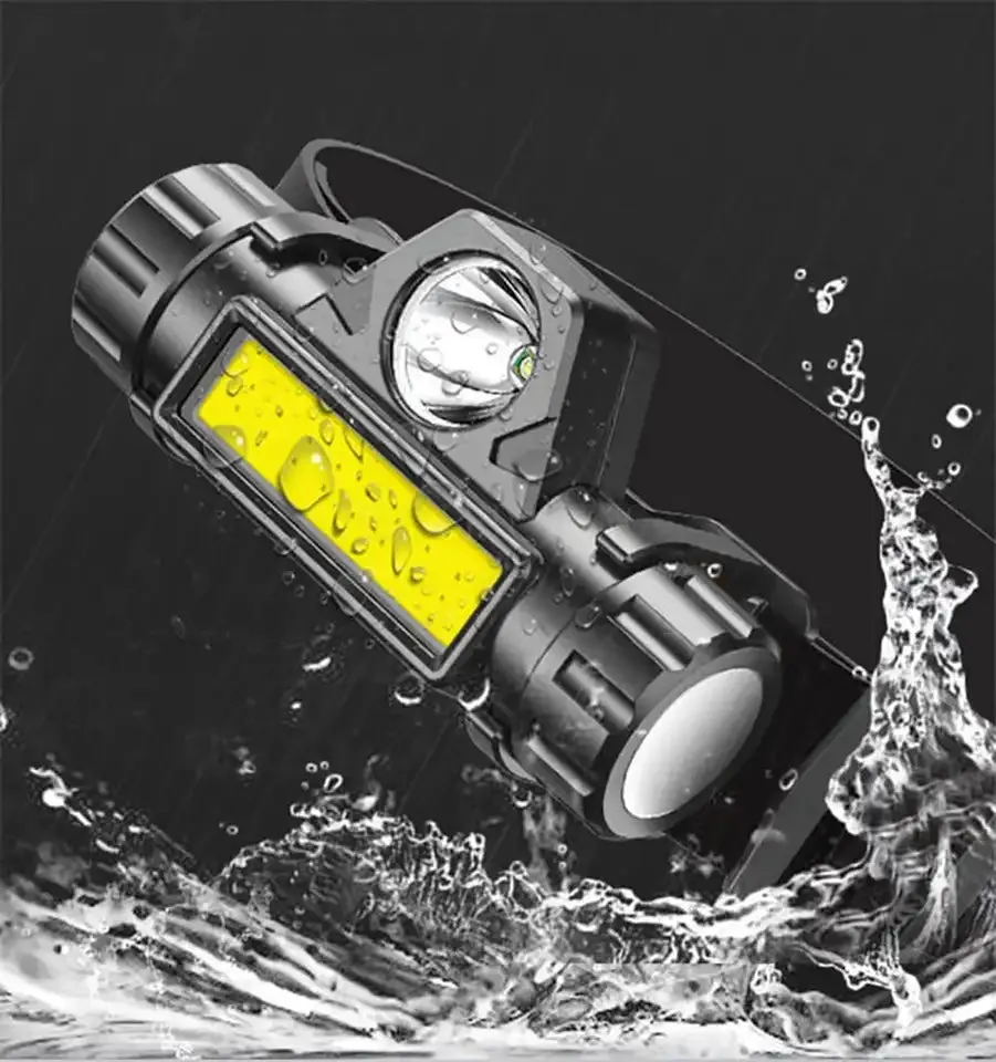 Ultralight LED Headlamp - Rechargeable, 1200 Lumen, Waterproof (1 Pack)