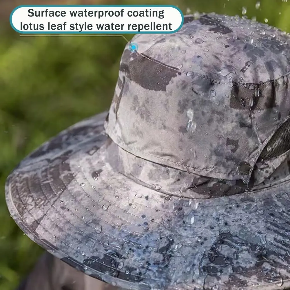 Ultralight Solar Fan Sun Hat, Outdoor Wide Brim Sun Hat with 2 Solar Fan Built, UPF 50  Solar Powered Fan Outdoor Fishing Hat