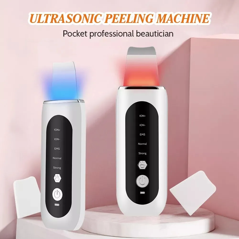 Ultrasonic shovel machine Facial Skin Scrubber Electric Blackhead Remover