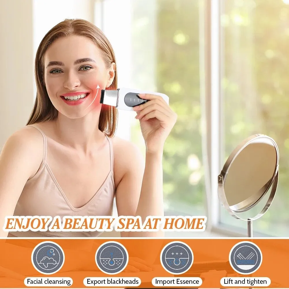 Ultrasonic shovel machine Facial Skin Scrubber Electric Blackhead Remover