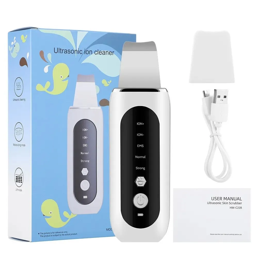 Ultrasonic shovel machine Facial Skin Scrubber Electric Blackhead Remover