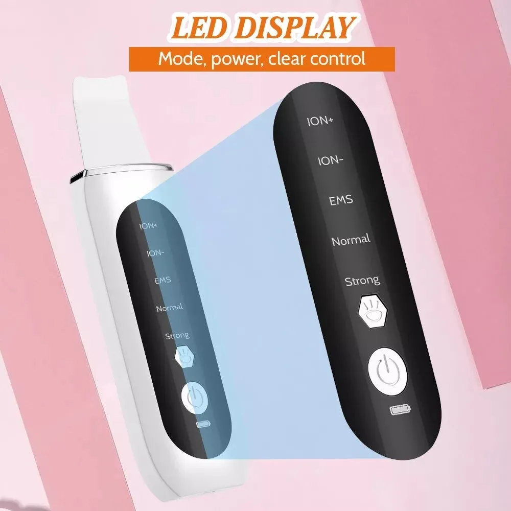Ultrasonic shovel machine Facial Skin Scrubber Electric Blackhead Remover