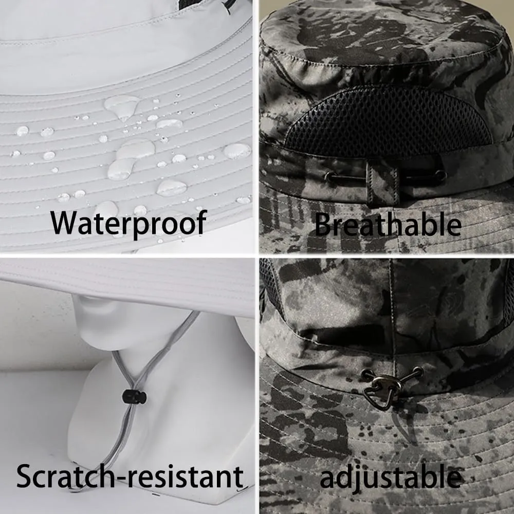 UPF 50  Sun Hat with Detachable Solar Powered Fans, Ultralight & Breathable Design, Ideal for Fishing, Hiking
