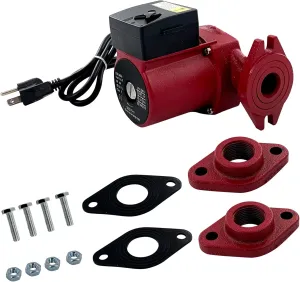 UPS26-99FC 52722512 Water Circulator Pump Boiler Pump for Radiant Heating, Hydronic Heating, Fan Coil Heating, Solar and Other System Types 115V 1/6 HP 3-Speed