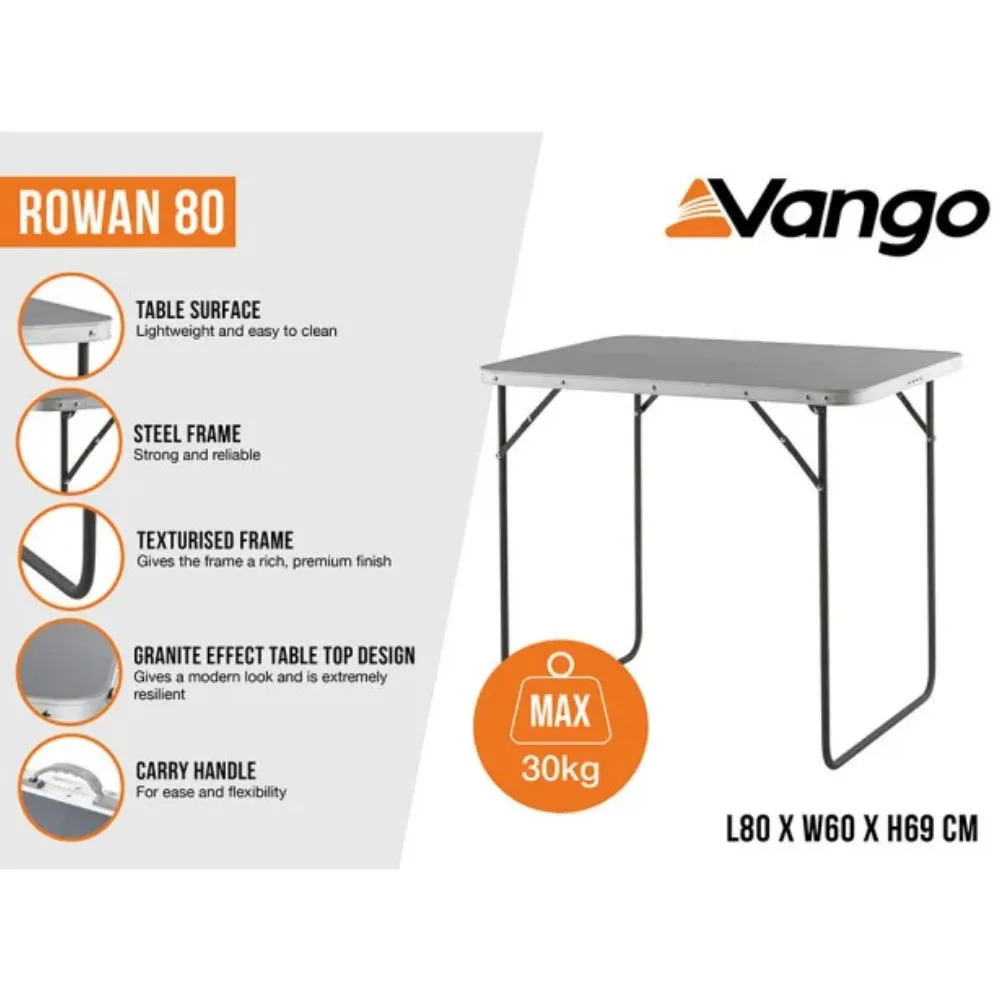 Vango Rowan 80 Foldable Camping Table