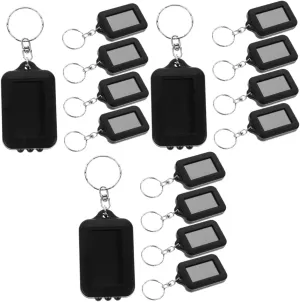 VANZACK 15pcs Solar Charging Mini Keychain Flashlight Compact for Outdoor Activities Camping and Emergencies High-Efficiency Portable Keychain Light
