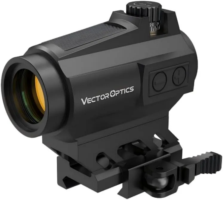 Vector Optics 1x22 Red Dot Scope Compact Reflex Sight, Quick Detach, 3 MOA Dot Size w/High & Low Profile Picatinny Mount Co-Witness
