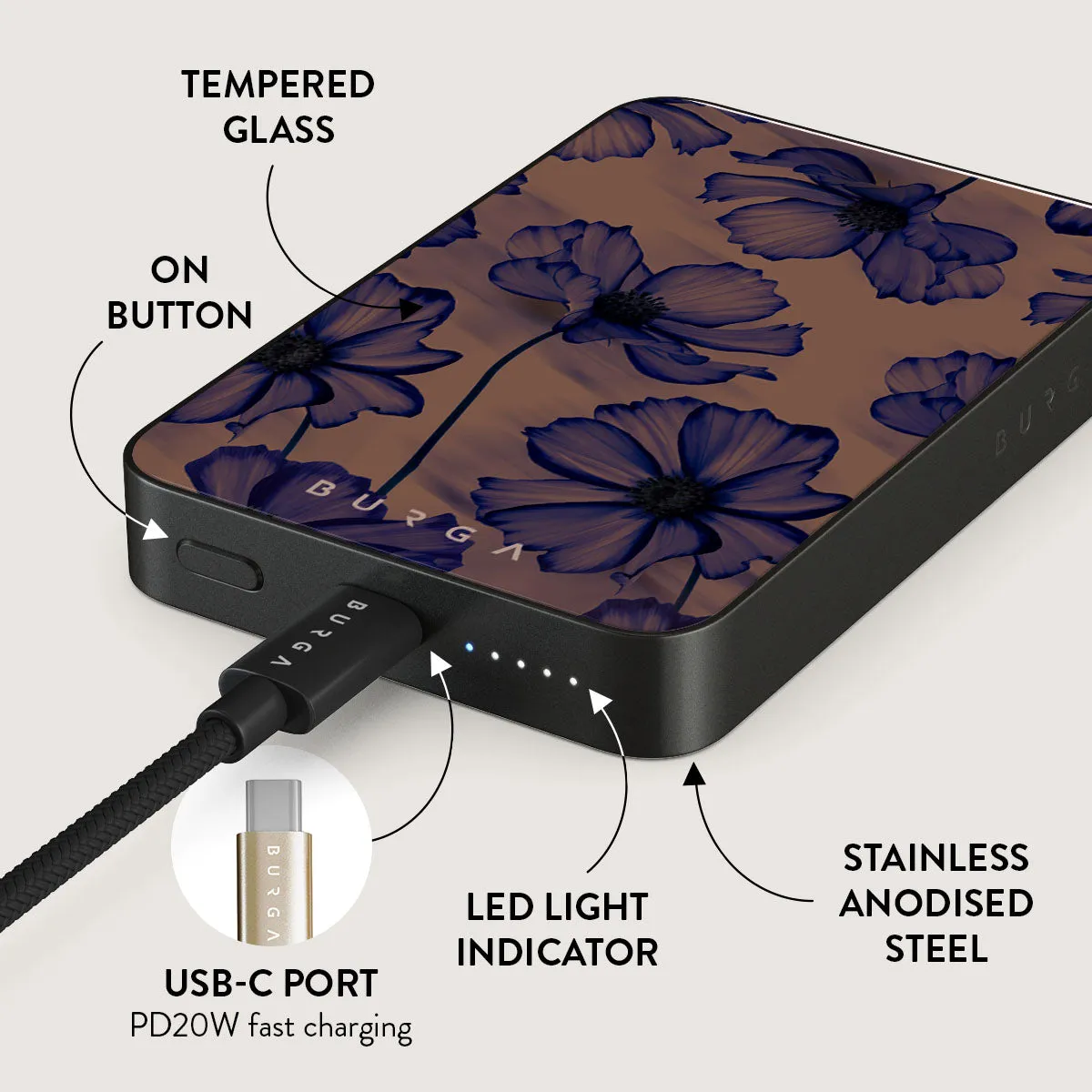 Velvet Night - Magnetic Power Bank