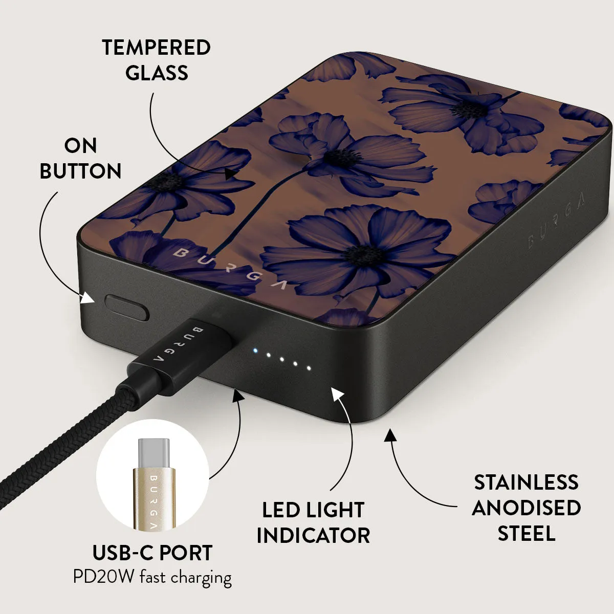 Velvet Night - Magnetic Power Bank