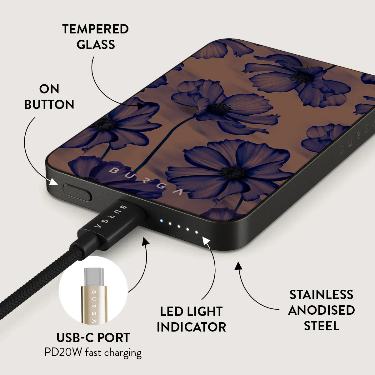 Velvet Night - Magnetic Power Bank