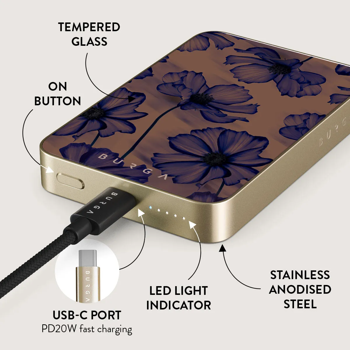Velvet Night - Magnetic Power Bank