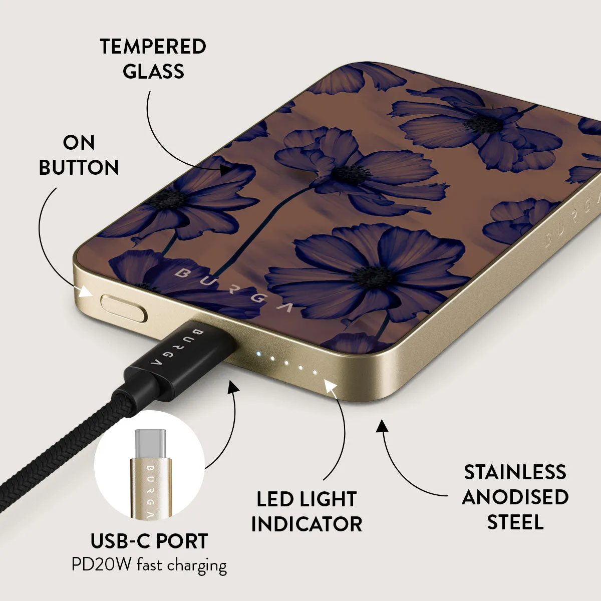 Velvet Night - Magnetic Power Bank
