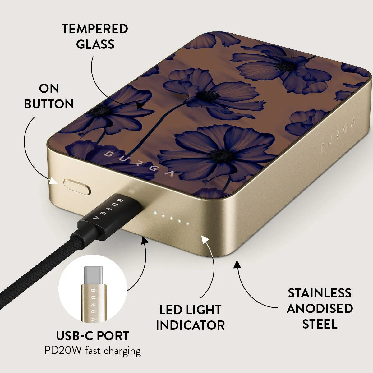 Velvet Night - Magnetic Power Bank