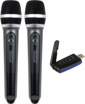 VocoPro Wireless Microphone System, Commander-USB-Handheld 1 (Commander-USB-Handheld 1),Black