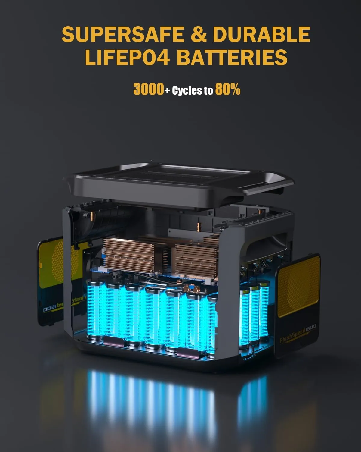 VTOMAN Solar Generator 1548Wh with 200W Pro Solar Panel Included, LiFePO4 Power Station with 1500W AC Outlets (3000W Peak) Solar Generator for RV/Van Camping (2 Separate Packages)