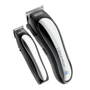 Wahl USA Clipper Rechargeable Lithium Ion Cordless Haircutting Clipper & Battery Trimming Combo Kit – Electric Clipper for Grooming Heads, Beards, & All Body Grooming – Model 79600-2101P