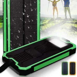 Water-Resistant Portable Power Bank with Illumination