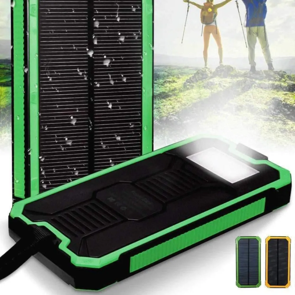 Water-Resistant Portable Power Bank with Illumination