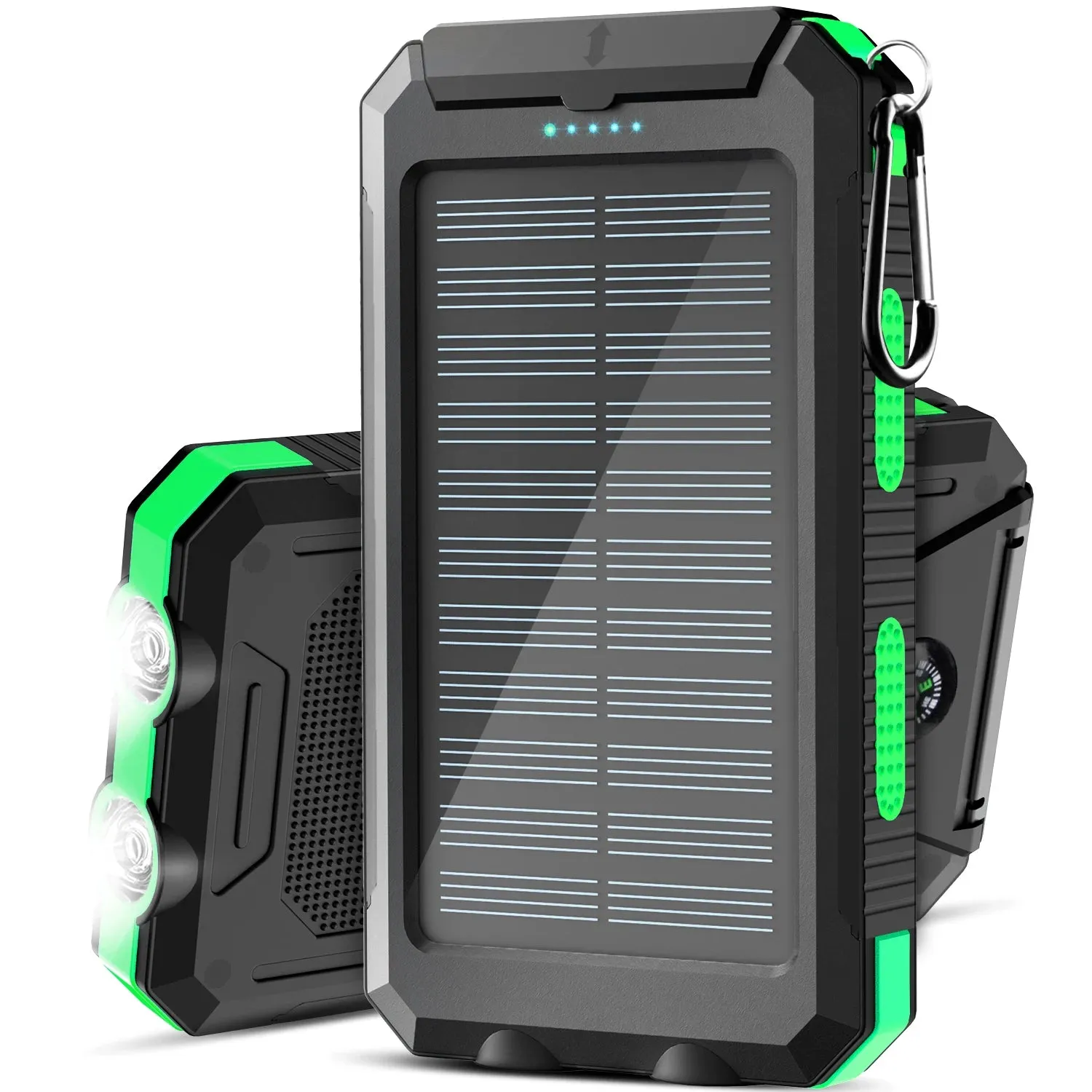 Waterproof 38800mAh Solar Power Bank with Dual USB for Camping and Travel