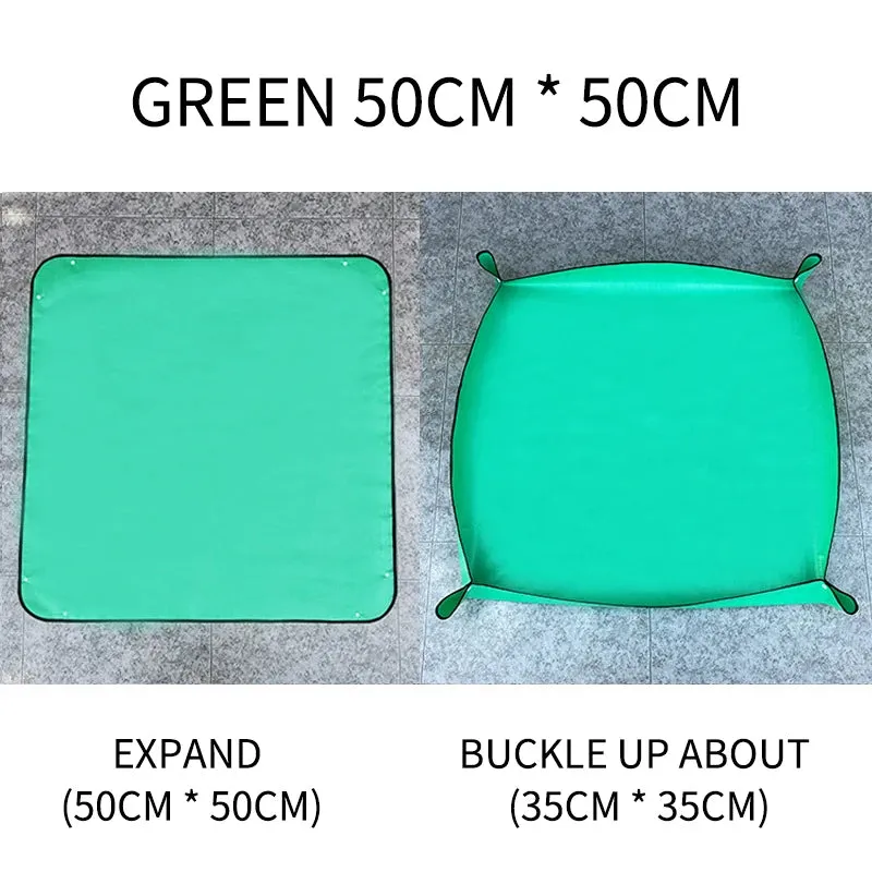 Waterproof Foldable Planting Mat Garden Potting Pad for Plant Flower Pot Transplanting Farm Bonsai Gardening Tools and Equipment